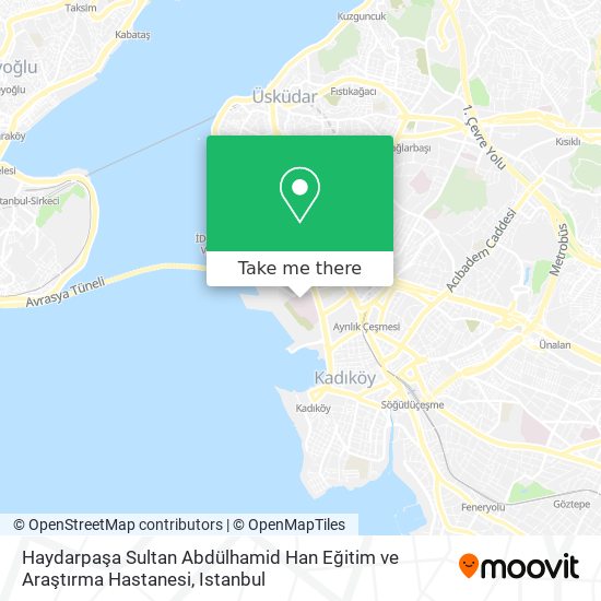 Haydarpaşa Sultan Abdülhamid Han Eğitim ve Araştırma Hastanesi map