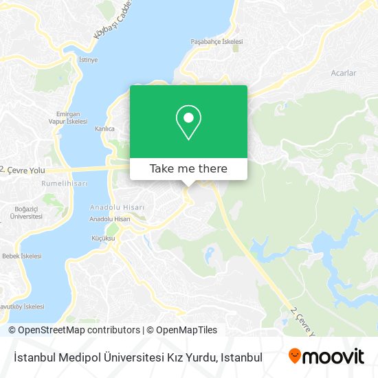 İstanbul Medipol Üniversitesi Kız Yurdu map