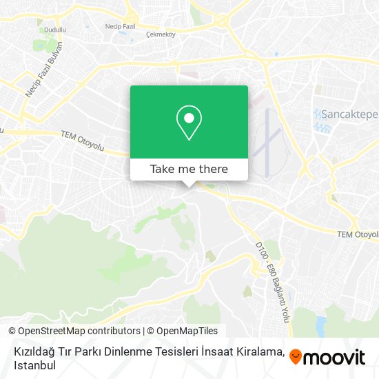 Kızıldağ Tır Parkı Dinlenme Tesisleri İnsaat Kiralama map