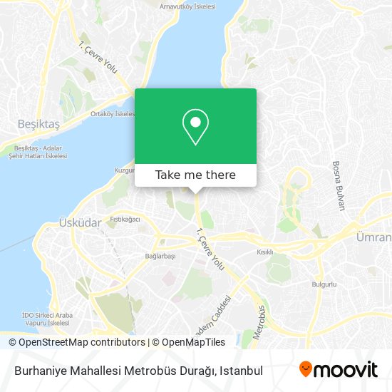 Burhaniye Mahallesi Metrobüs Durağı map