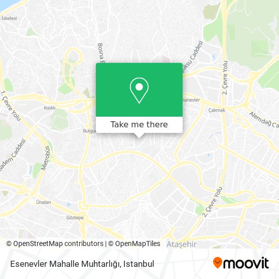 Esenevler Mahalle Muhtarlığı map