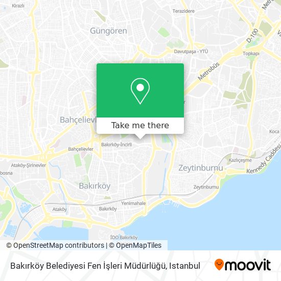 Bakırköy Belediyesi Fen İşleri Müdürlüğü map