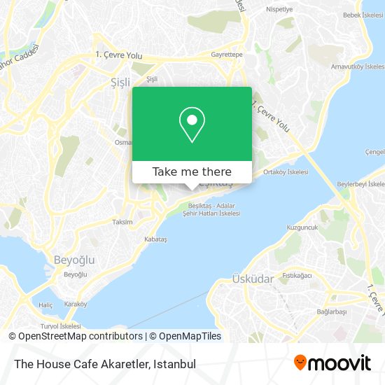 The House Cafe Akaretler map