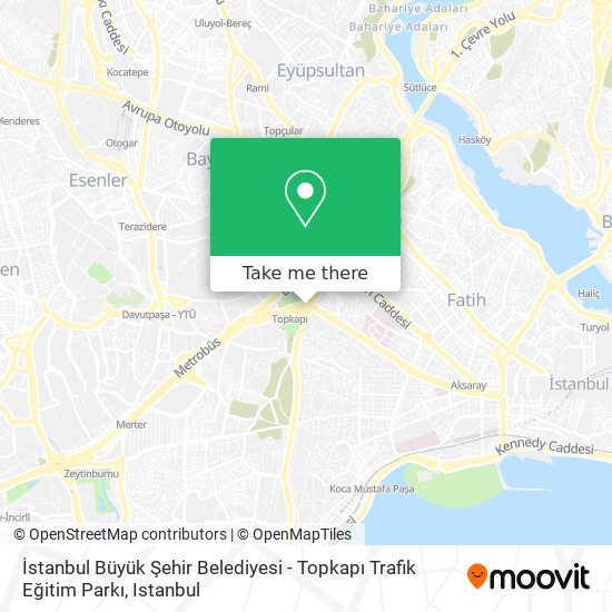 İstanbul Büyük Şehir Belediyesi - Topkapı Trafik Eğitim Parkı map