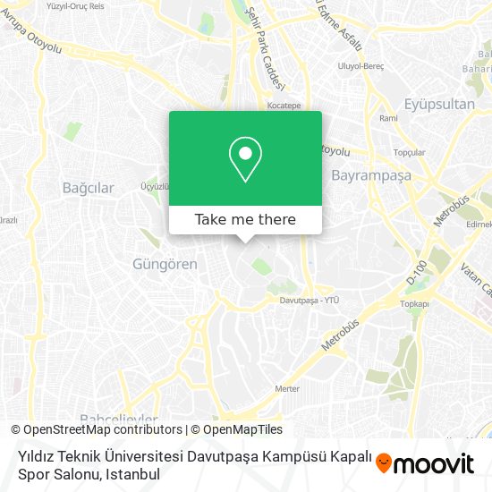 Yıldız Teknik Üniversitesi Davutpaşa Kampüsü Kapalı Spor Salonu map