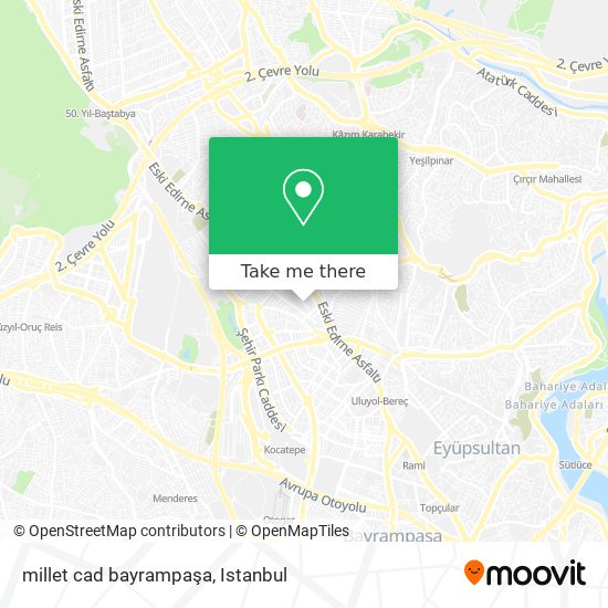 millet cad bayrampaşa map
