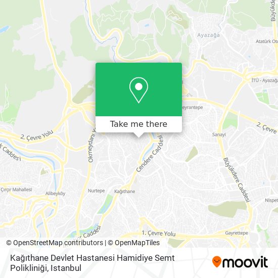 Kağıthane Devlet Hastanesi Hamidiye Semt Polikliniği map