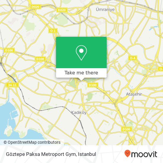 Göztepe Paksa Metroport Gym map