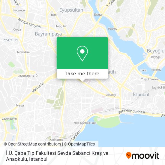 İ.Ü. Çapa Tip Fakultesi Sevda Sabanci Kreş ve Anaokulu map