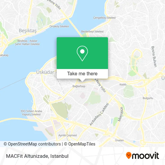 MACFit Altunizade map