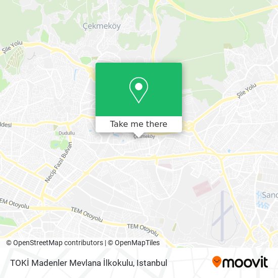 TOKİ Madenler Mevlana İlkokulu map