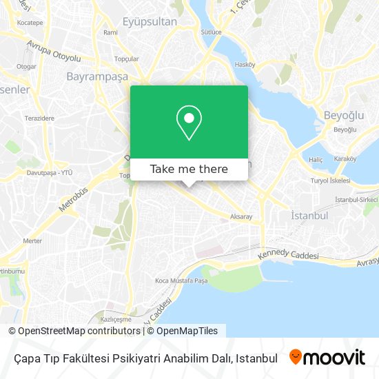 Çapa Tıp Fakültesi Psikiyatri Anabilim Dalı map