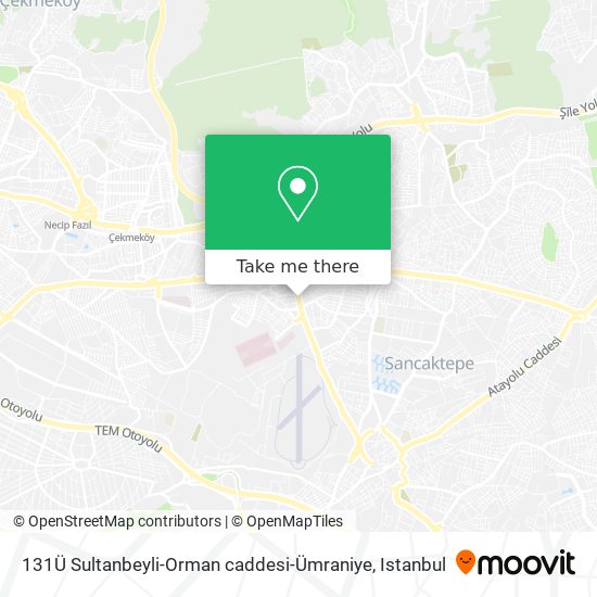 131Ü Sultanbeyli-Orman caddesi-Ümraniye map