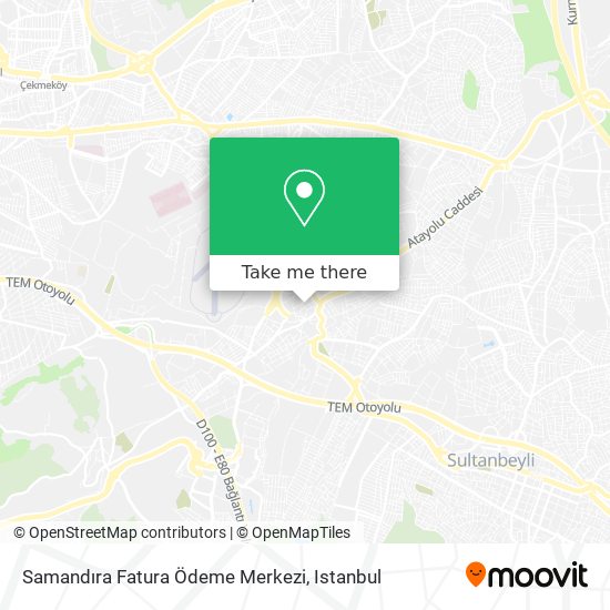 Samandıra Fatura Ödeme Merkezi map