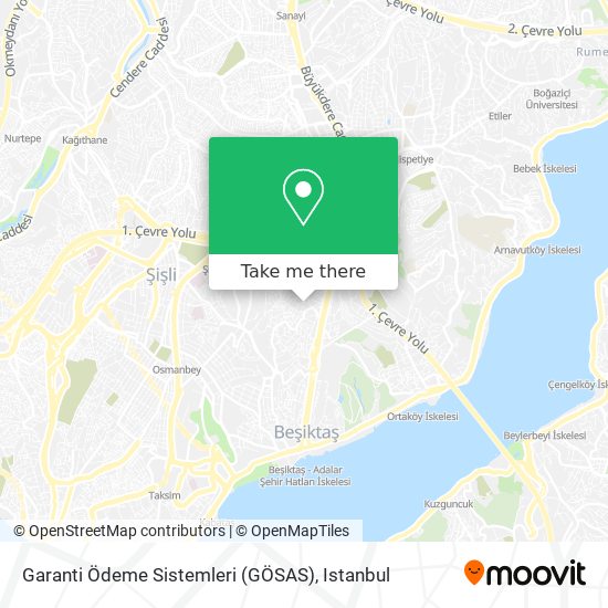 Garanti Ödeme Sistemleri (GÖSAS) map