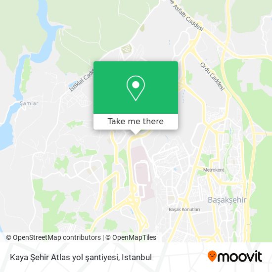 Kaya Şehir Atlas yol şantiyesi map