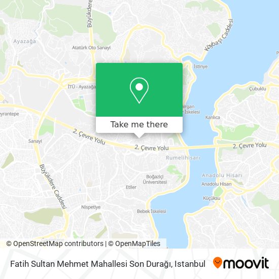 Fatih Sultan Mehmet Mahallesi Son Durağı map