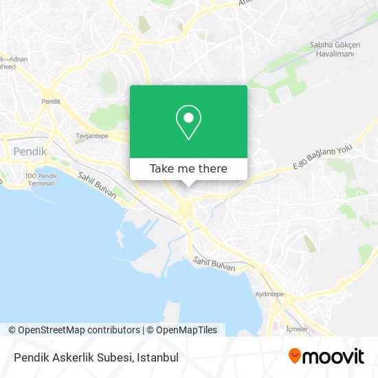 Pendik Askerlik Subesi map