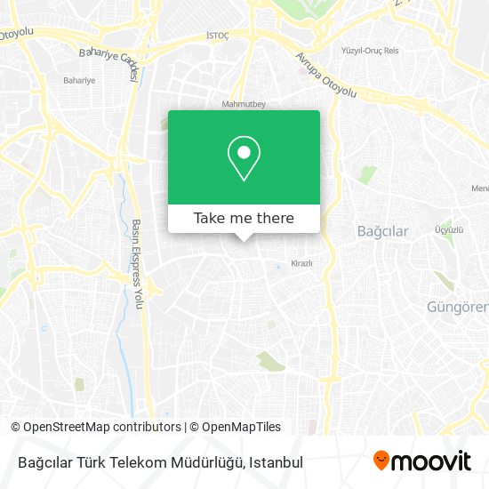 Bağcılar Türk Telekom Müdürlüğü map