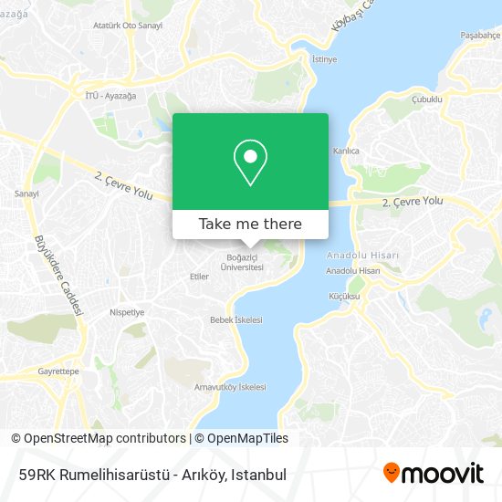 59RK Rumelihisarüstü - Arıköy map