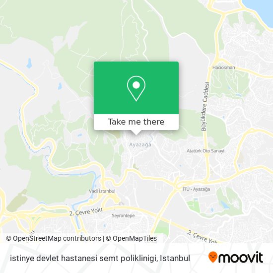 istinye devlet hastanesi semt poliklinigi map