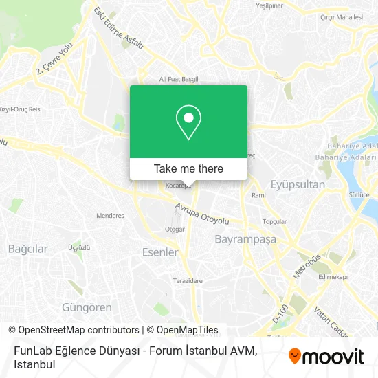 FunLab Eğlence Dünyası - Forum İstanbul AVM map