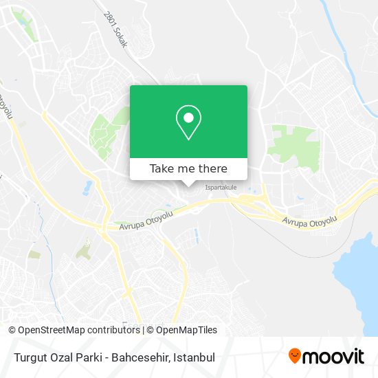 Turgut Ozal Parki - Bahcesehir map