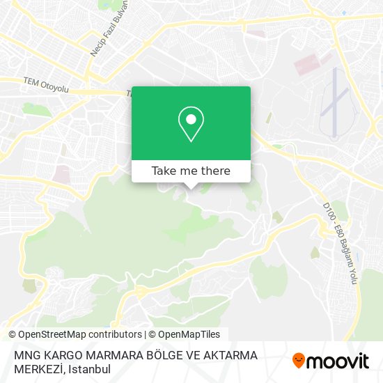 MNG KARGO MARMARA BÖLGE VE AKTARMA MERKEZİ map