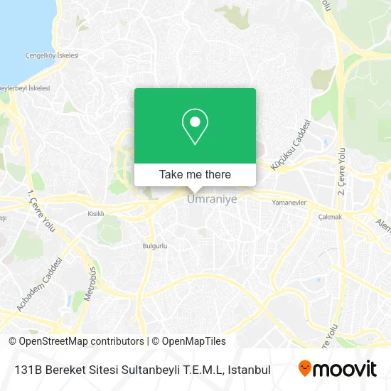131B Bereket Sitesi Sultanbeyli T.E.M.L map