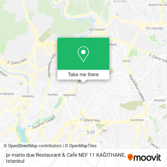 pi mario due Restaurant & Cafe  NEF 11 KAĞITHANE map