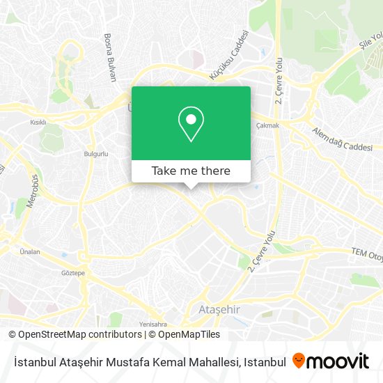 İstanbul Ataşehir Mustafa Kemal Mahallesi map
