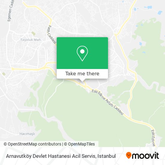 Arnavutköy Devlet Hastanesi Acil Servis map