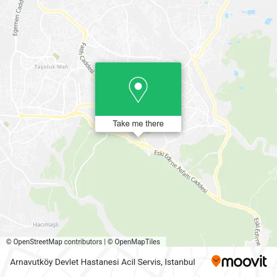 Arnavutköy Devlet Hastanesi Acil Servis map