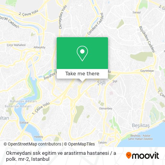 Okmeydani ssk egitim ve arastirma hastanesi / a polk. mr-2 map