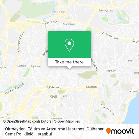 Okmeydanı Eğitim ve Araştırma Hastanesi Gülbahar Semt Polikliniği map