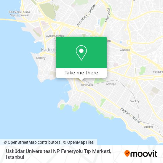 Üsküdar Üniversitesi NP Feneryolu Tıp Merkezi map