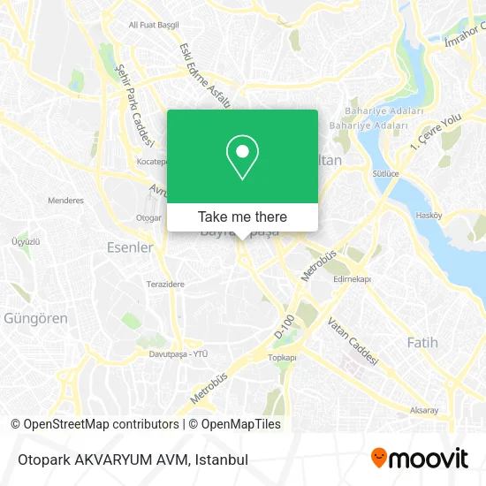 Otopark AKVARYUM AVM map