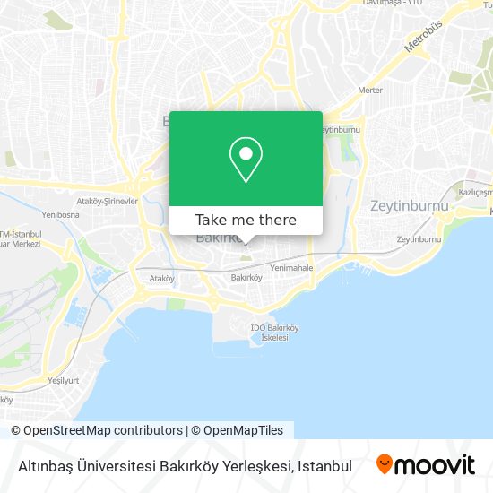 Altınbaş Üniversitesi Bakırköy Yerleşkesi map