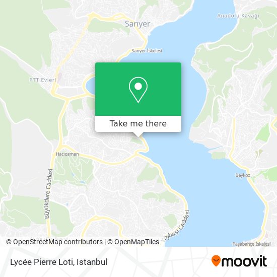 how to get to lycee pierre loti in sariyer by bus cable car or metro