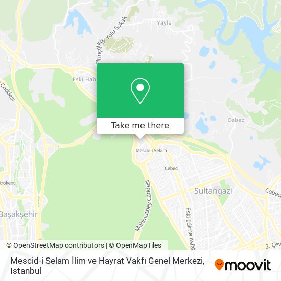 Mescid-i Selam İlim ve Hayrat Vakfı Genel Merkezi map