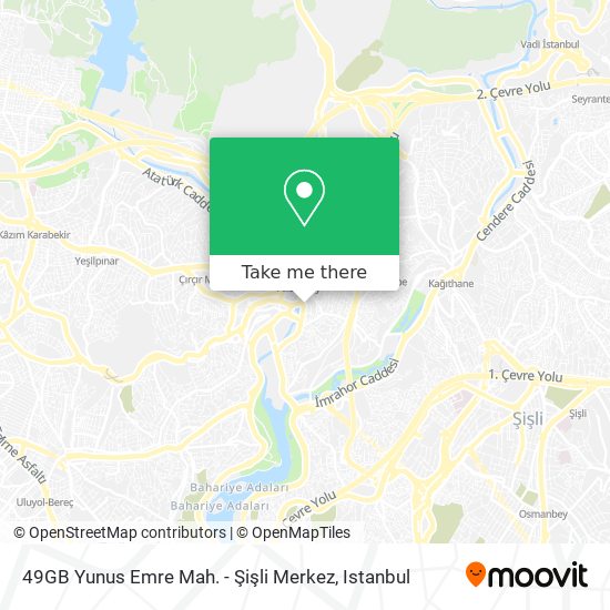 49GB Yunus Emre Mah. - Şişli Merkez map