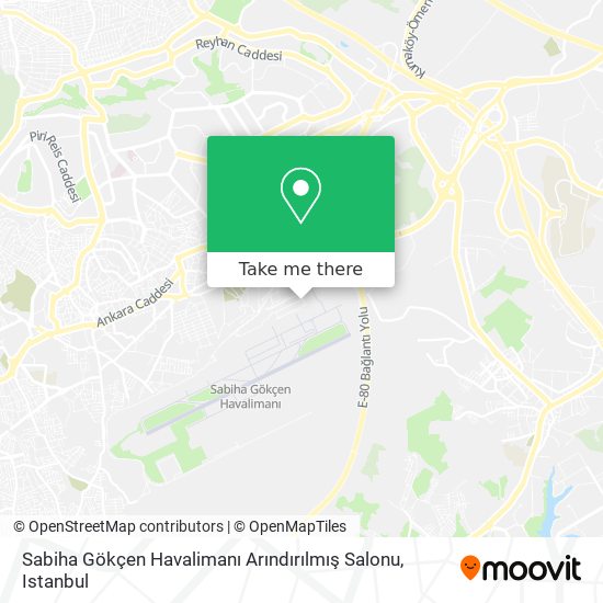 Sabiha Gökçen Havalimanı Arındırılmış Salonu map