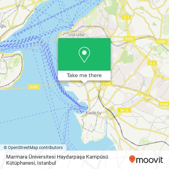 Marmara Üniversitesi Haydarpaşa Kampüsü Kütüphanesi map