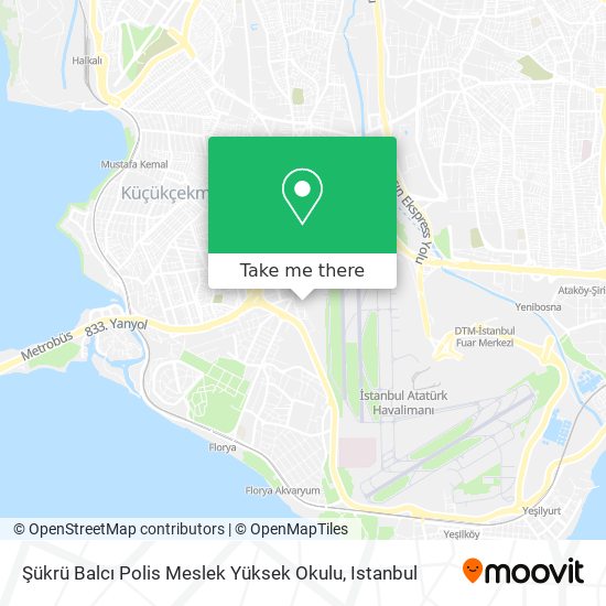 Şükrü Balcı Polis Meslek Yüksek Okulu map