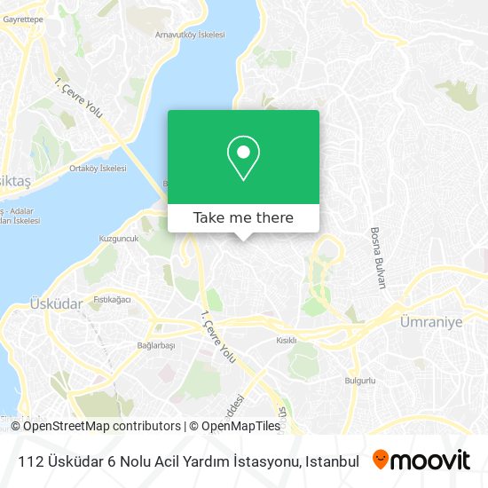 112 Üsküdar 6 Nolu Acil Yardım İstasyonu map