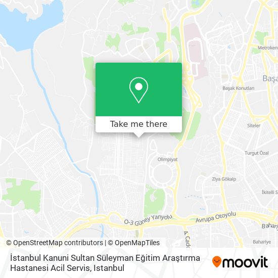 İstanbul Kanuni Sultan Süleyman Eğitim Araştırma Hastanesi Acil Servis map