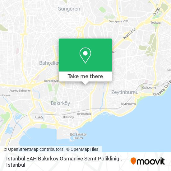 İstanbul EAH Bakırköy Osmaniye Semt Polikliniği map