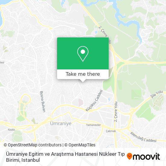 Ümraniye Egitim ve Araştırma Hastanesi Nükleer Tıp Birimi map