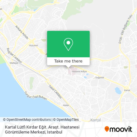 Kartal Lütfi Kırdar Eğit. Araşt. Hastanesi Görüntüleme Merkezi map