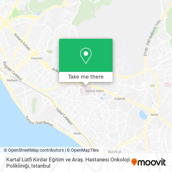 Kartal Lütfi Kırdar Eğitim ve  Araş. Hastanesi Onkoloji Polikliniği map